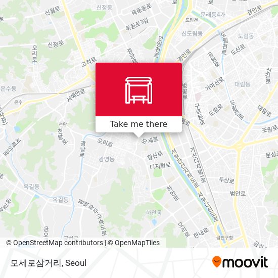 모세로삼거리 map