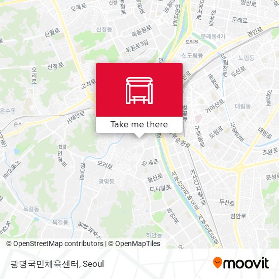 광명국민체육센터 map