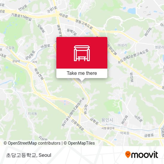 초당고등학교 map