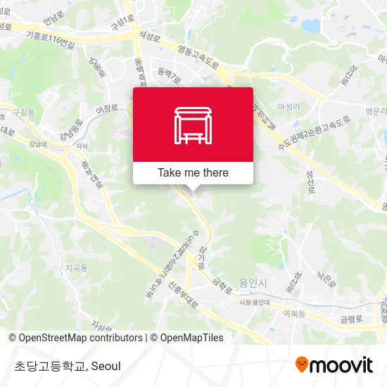 초당고등학교 map