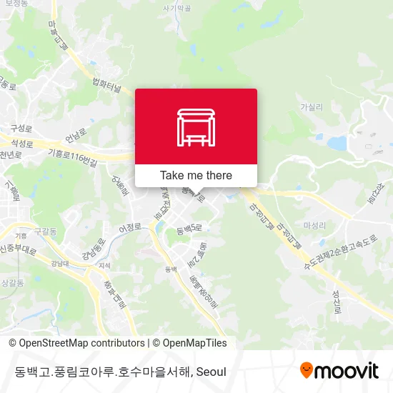 동백고.풍림코아루.호수마을서해 map