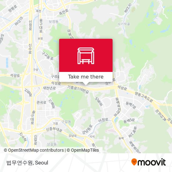 법무연수원 map