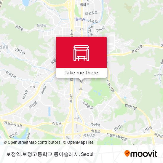 보정역.보정고등학교.동아솔레시 map