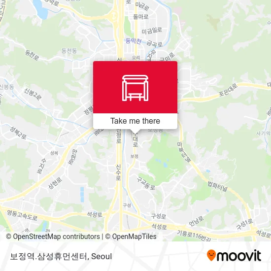 보정역.삼성휴먼센터 map