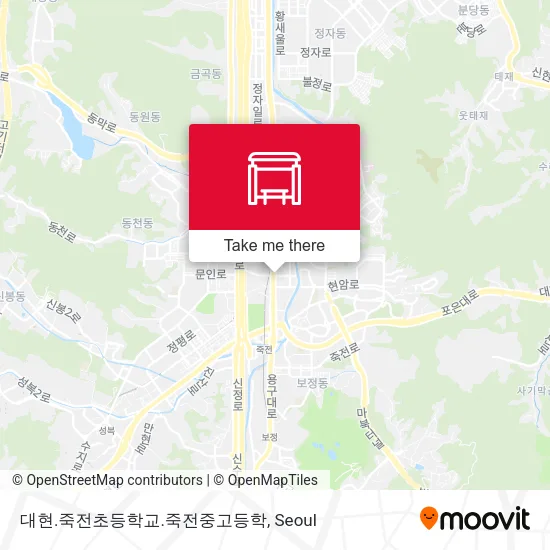 대현.죽전초등학교.죽전중고등학 map