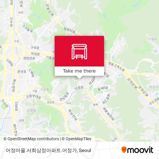 어정마을.서희삼정아파트.어정가 map