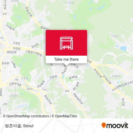 평촌마을 map