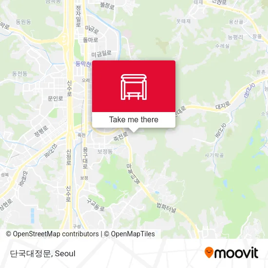 단국대정문 map