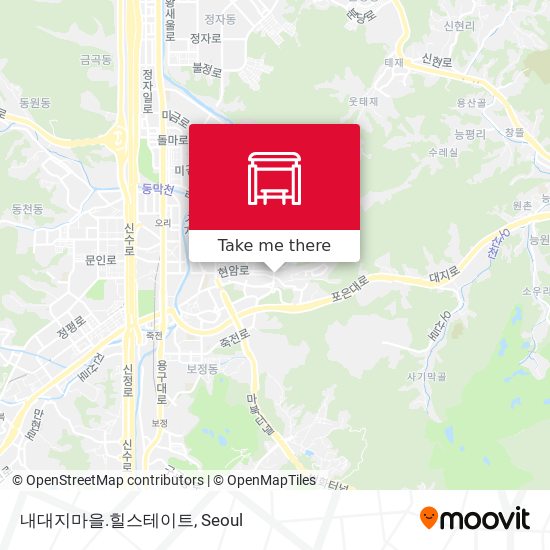 내대지마을.힐스테이트 map