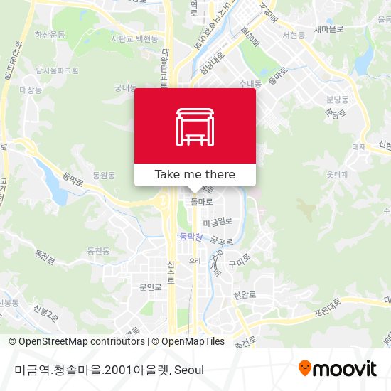 미금역.청솔마을.2001아울렛 map