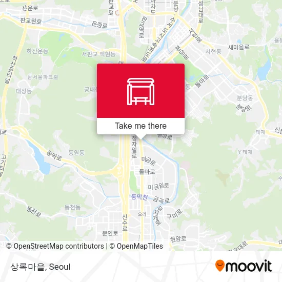 상록마을 map