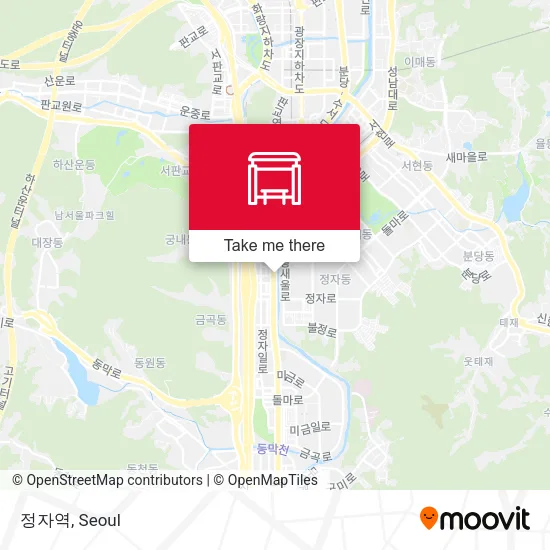 정자역 map