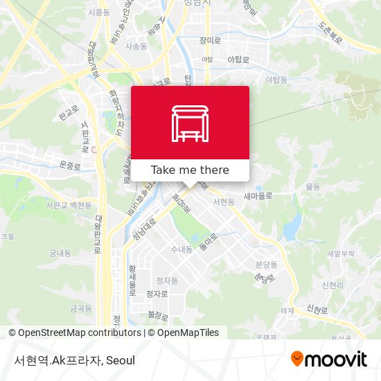 서현역.Ak프라자 map