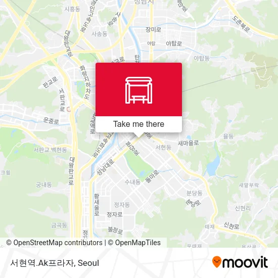 서현역.Ak프라자 map