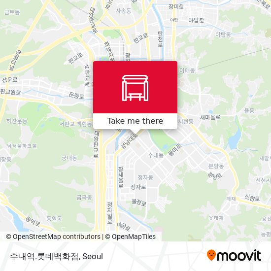 수내역.롯데백화점 map