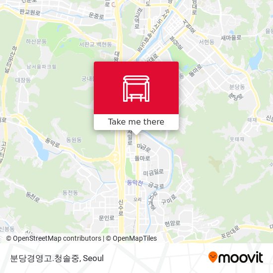 분당경영고.청솔중 map