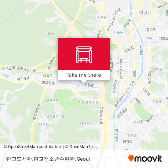 판교도서관.판교청소년수련관 map