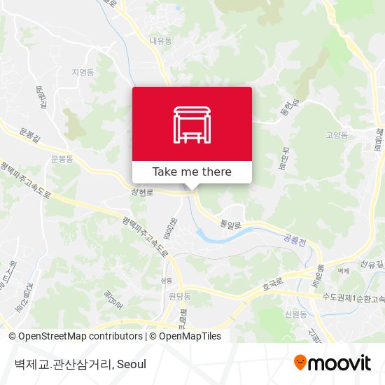 벽제교.관산삼거리 map