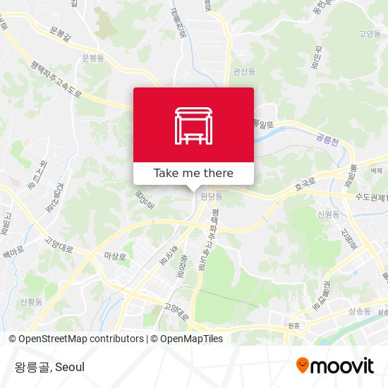 왕릉골 map