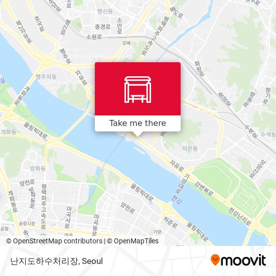 난지도하수처리장 map