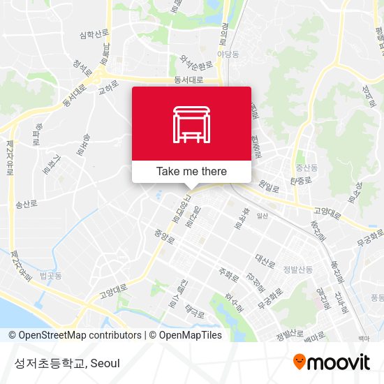 성저초등학교 map