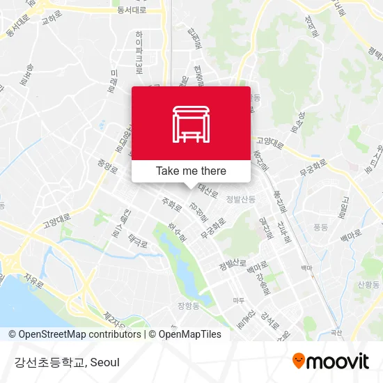 강선초등학교 map