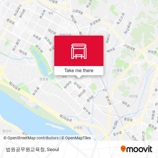법원공무원교육청 map