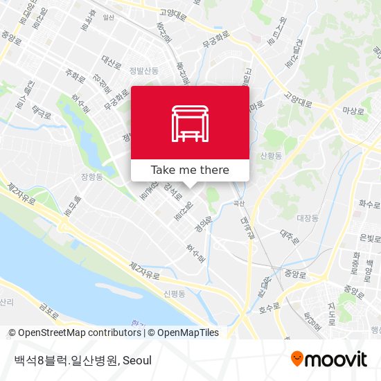 백석8블럭.일산병원 map