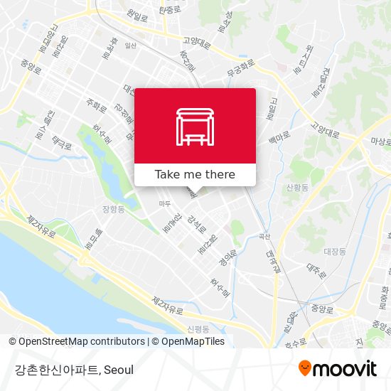 강촌한신아파트 map