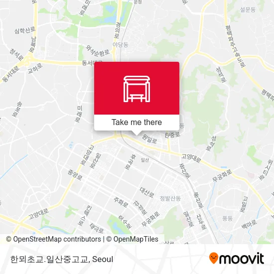 한뫼초교.일산중고교 map
