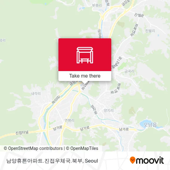 남양휴튼아파트.진접우체국.북부 map