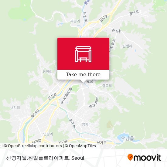 신영지웰.원일플로라아파트 map