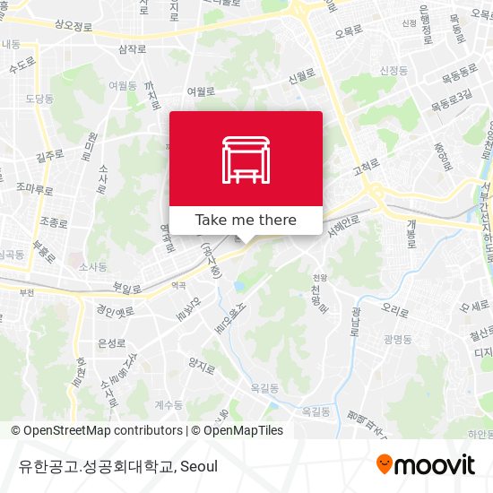 유한공고.성공회대학교 map