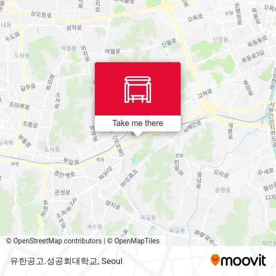 유한공고.성공회대학교 map