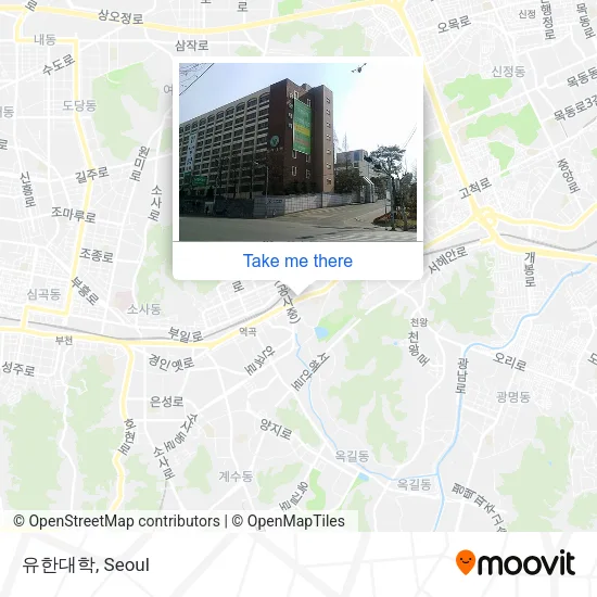 유한대학 map