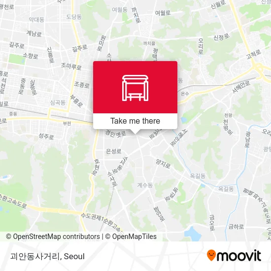 괴안동사거리 map