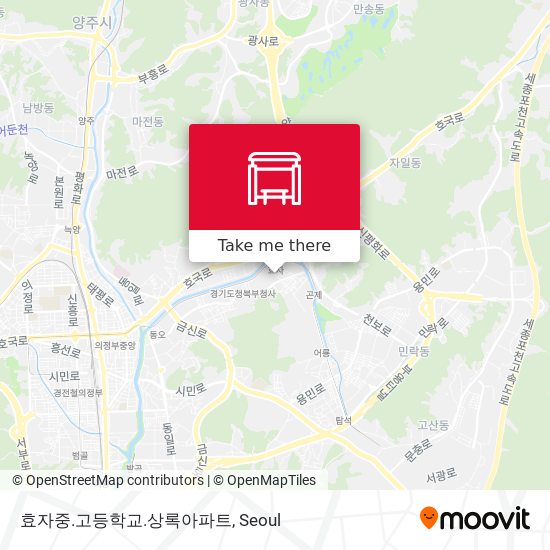 효자중.고등학교.상록아파트 map