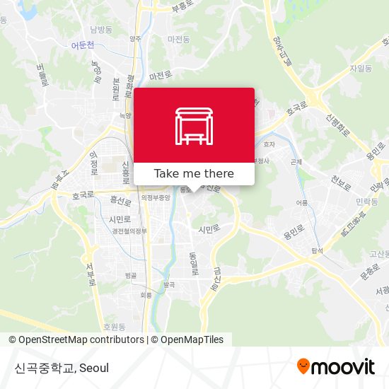 신곡중학교 map