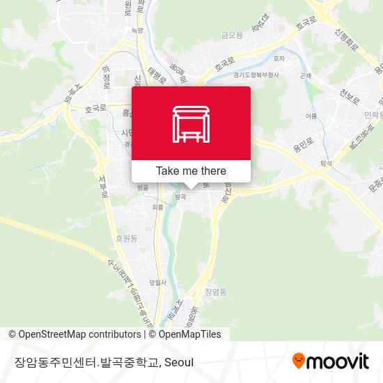 장암동주민센터.발곡중학교 map