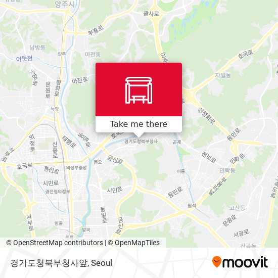 경기도청북부청사앞 map