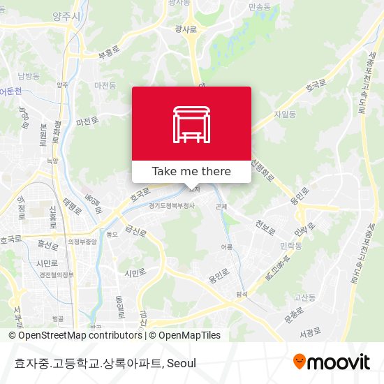 효자중.고등학교.상록아파트 map