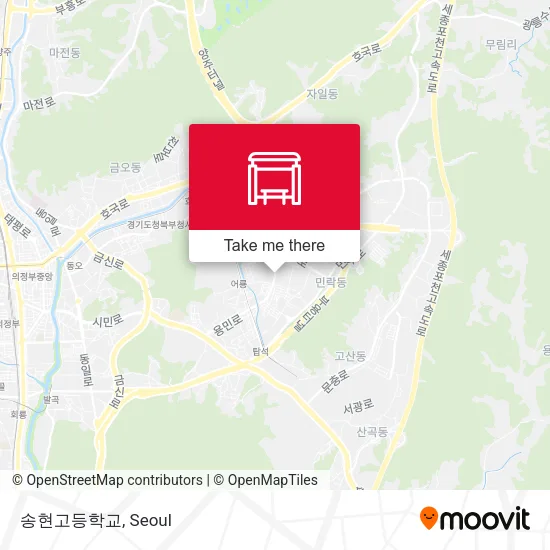 송현고등학교 map