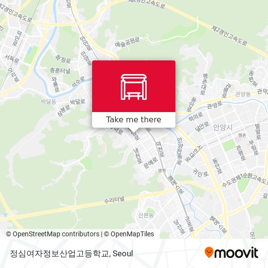 정심여자정보산업고등학교 map