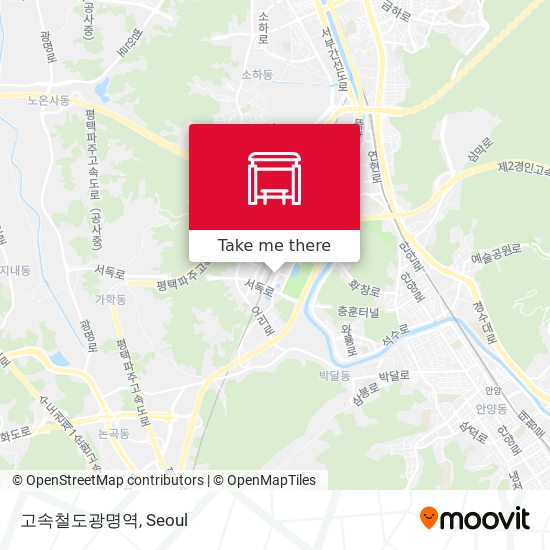 고속철도광명역 map