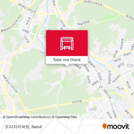 프라자아파트 map