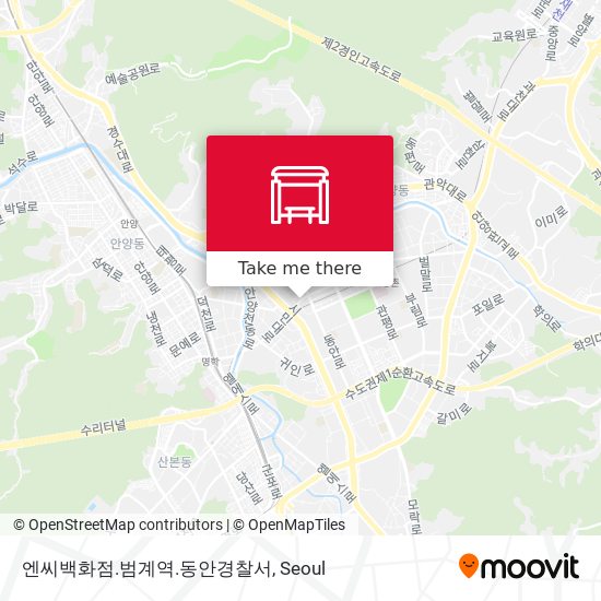 엔씨백화점.범계역.동안경찰서 map