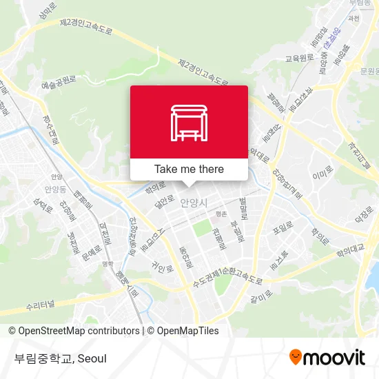 부림중학교 map