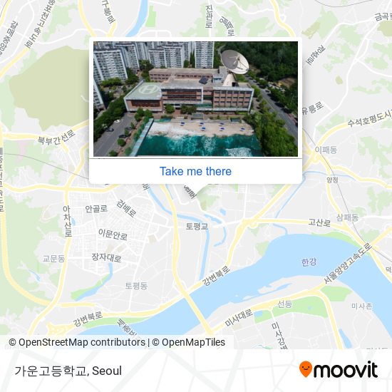 가운고등학교 map