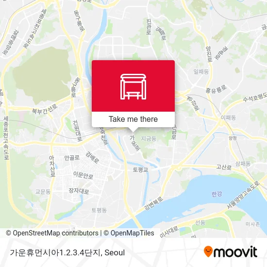 가운휴먼시아1.2.3.4단지 map