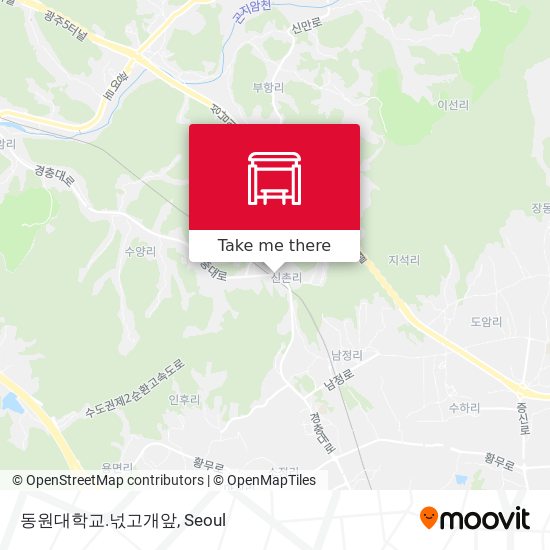 동원대학교.넋고개앞 map